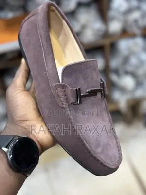 Original Men’S Coffee Brown Clarks Suede Loafers