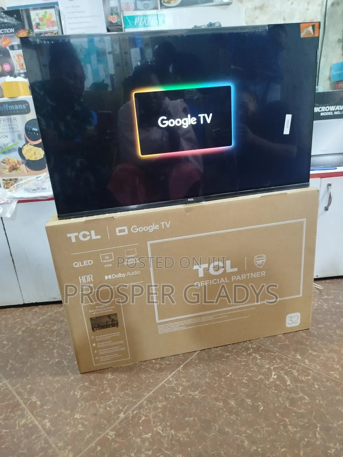 32 Inches Led TCL Smart Android Digital Flat Screen Flameless.