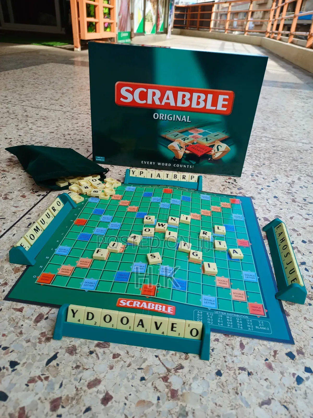 Scrabble Board Game.