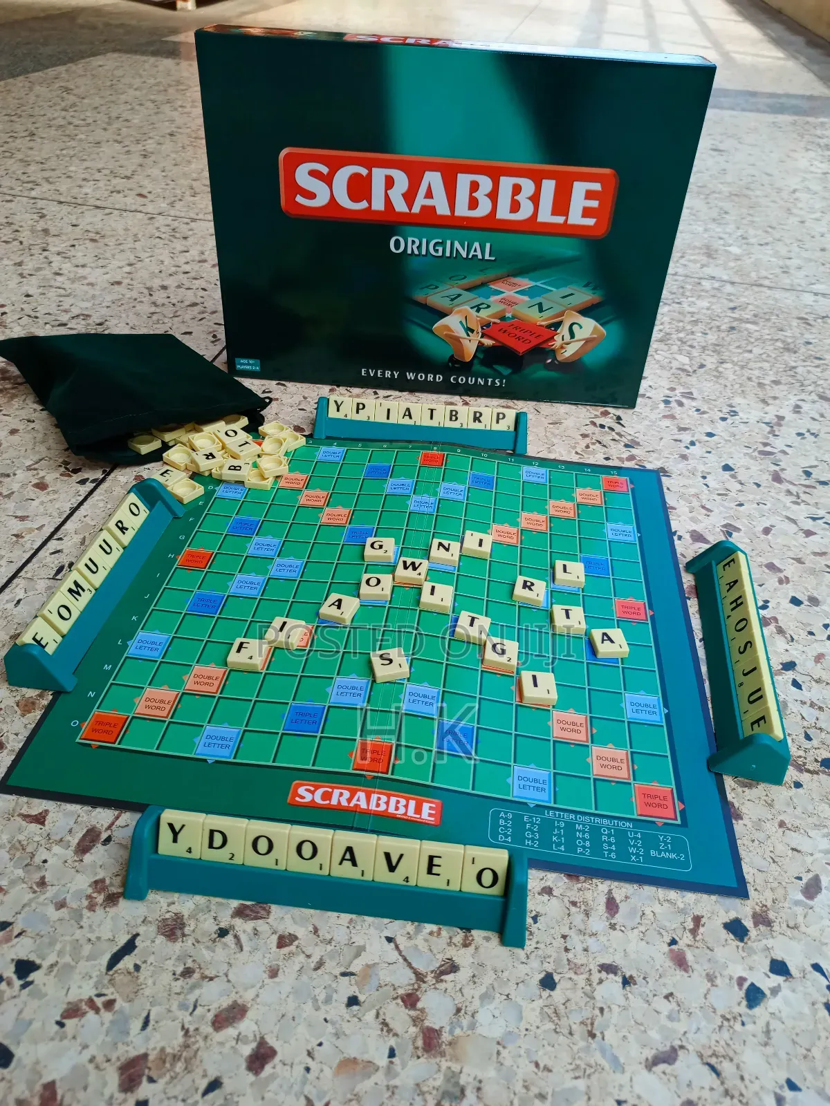 Scrabble Board Game.