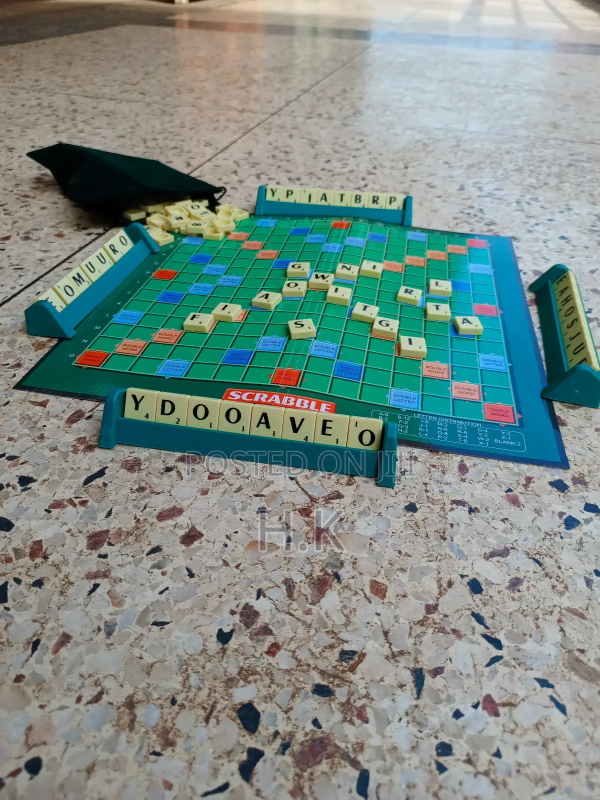 Scrabble Board Game.