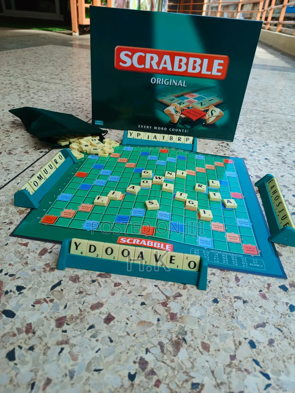 Scrabble Board Game.