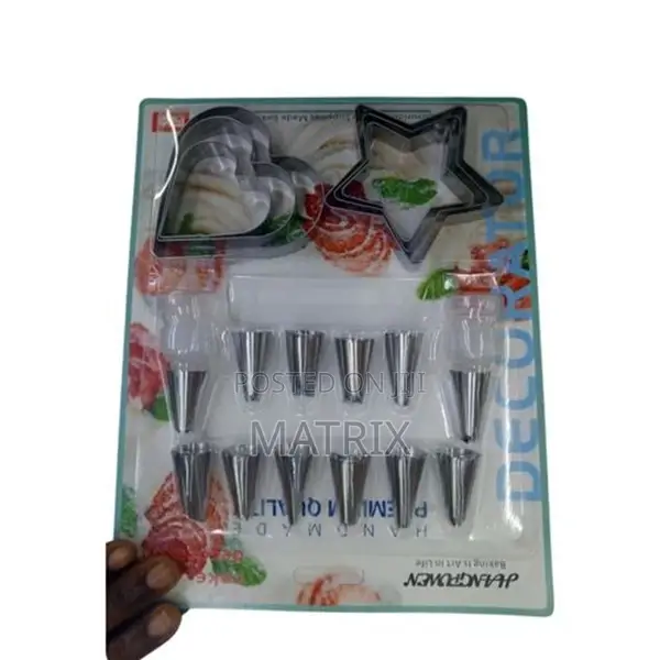 18pcs Set Pastry Icing Piping Nozzles Tips Cake Decoration