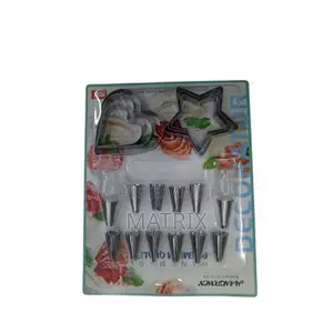 18pcs Set Pastry Icing Piping Nozzles Tips Cake Decoration