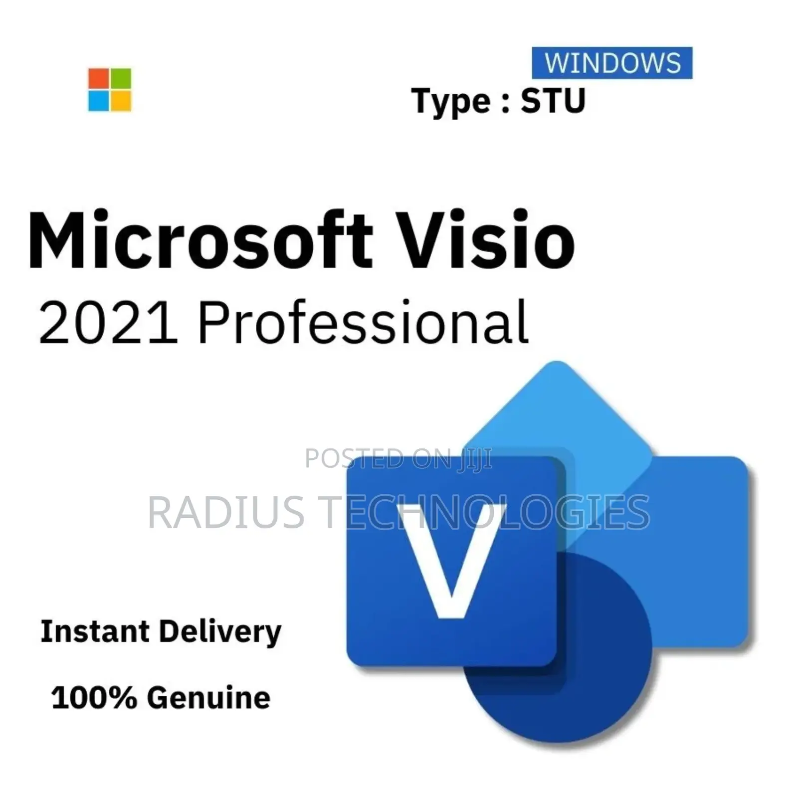 Microsoft Visio 2021 Professional 5pc Key [Retail Online]