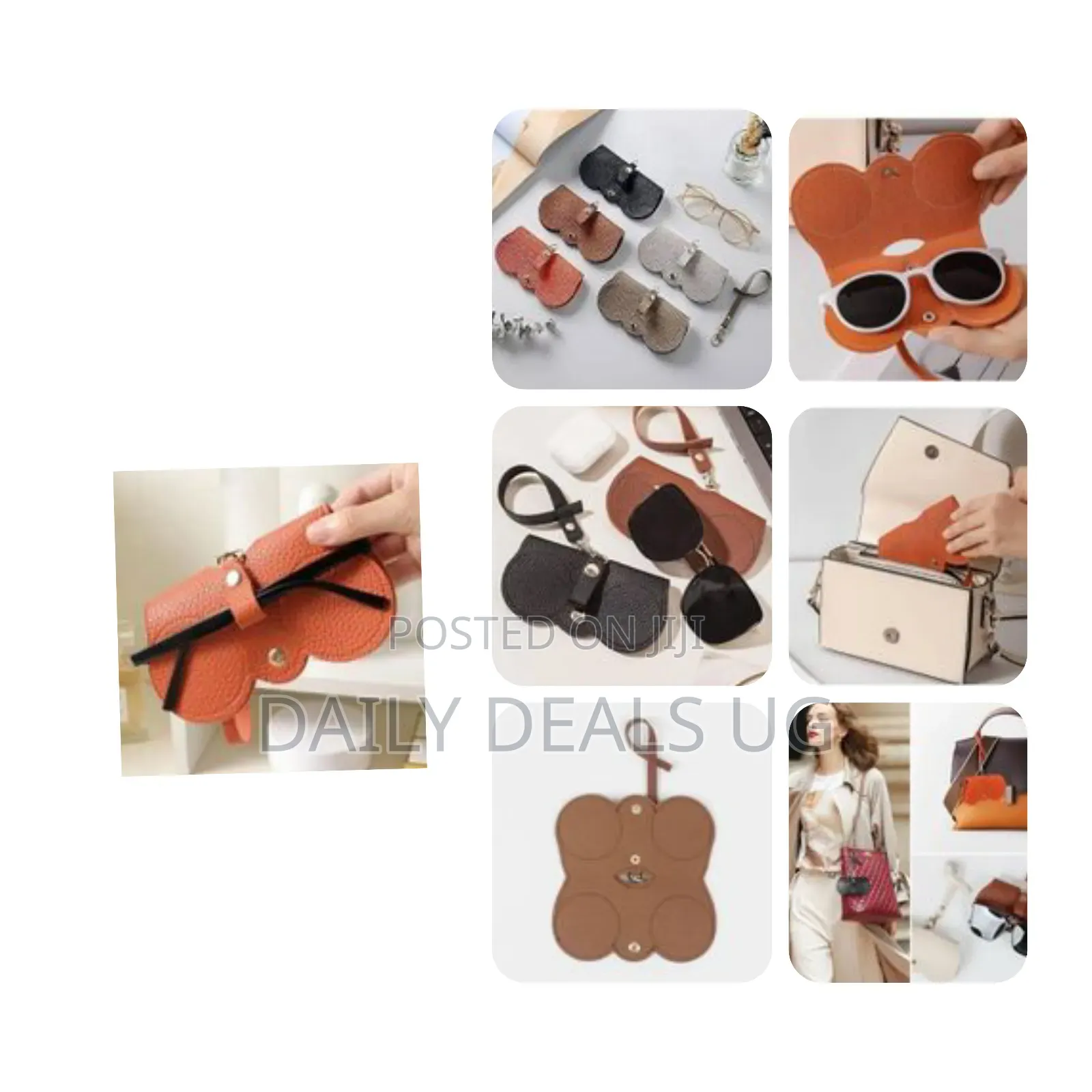 Soft Leather Sunglass Bag, Holder Eyeglasses Case, Portable Glasses