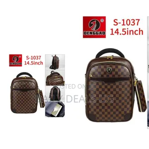 Denggao 14.5inch Lightweight Classic Design Waterproof Pu Leather Bag