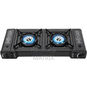 Portable Camping Stove With Double Auto Ignition Burner