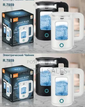 Raf Cordless Electric Kettle 2l, With Auto Shut, 360-Degree Cord Desi