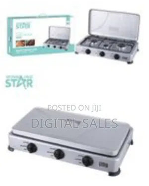 Winningstar 3 Burner Gas Stove Cooker Plate With Automatic Ignition