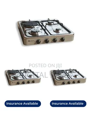 Blueflame 3 Gas +1 Electric Hot Plate Table Top Cooker Burner Stove,