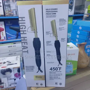 Ceramic Professional Press Comb, Electric Hair Comb