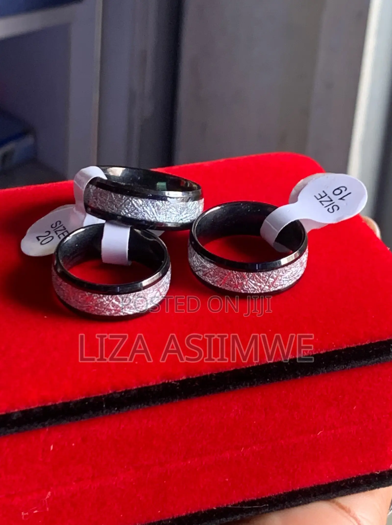 Men's Black Meteorite Rings