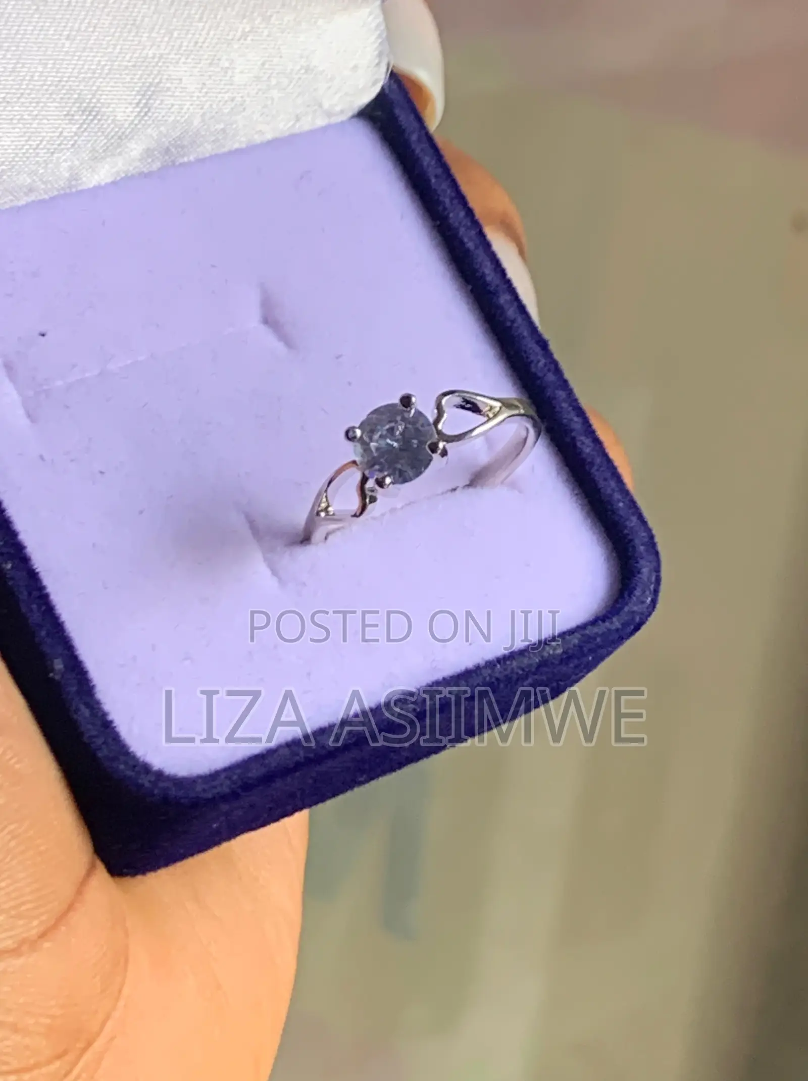 Dainty Gemstone Ring Available Only in Size 17