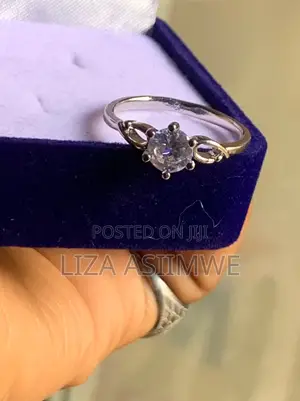 Delicate Leafy Design Engagement Ring Available in Size 17