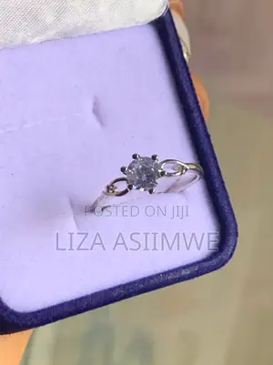 Delicate Leafy Design Engagement Ring Available in Size 17