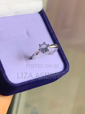 Serenity Solitaire Engagement Ring/Promise Ring (Size 17)