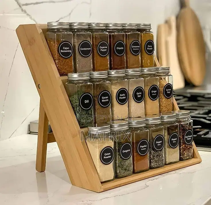 12 PCS Spice Glass Tins
12 Stickers, 1pen,1 Funnel