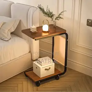 Wheeled Side Tables Multiple Use Table / Bedside / Sofa Side Table