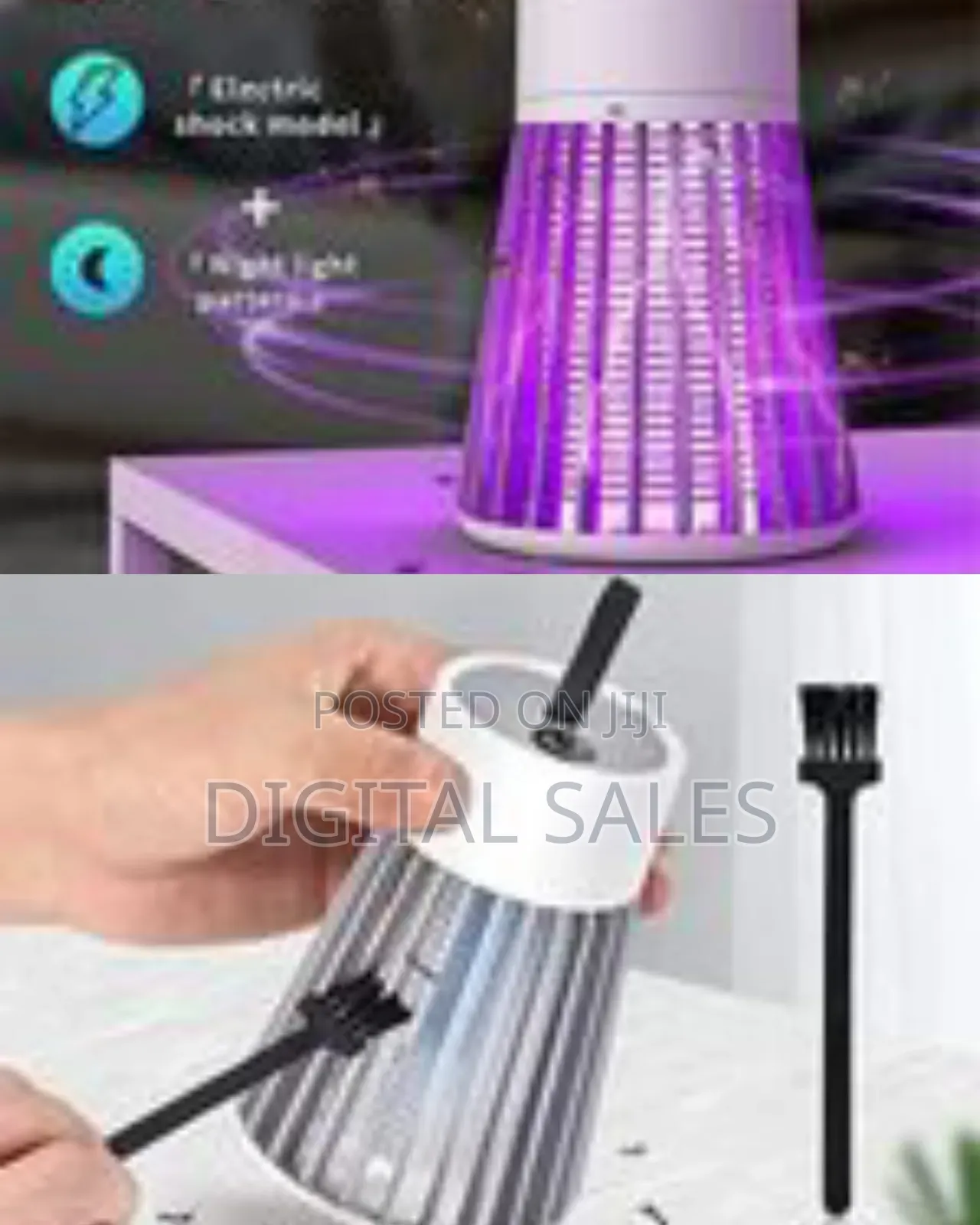 Led Mosquito Killer Trap Lamp Electric Shock Bug Zapper