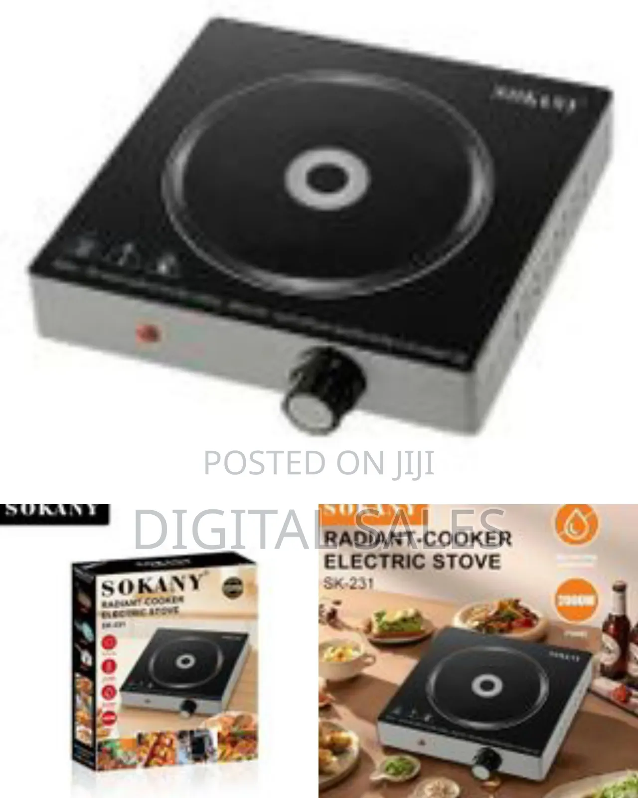 Sokany Single Burner Energy Saving Radiant Electric Countertop Infrare