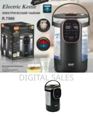 Raf 1000w 3.5l Borosillicate Window Glass Electric Kettle With Multi