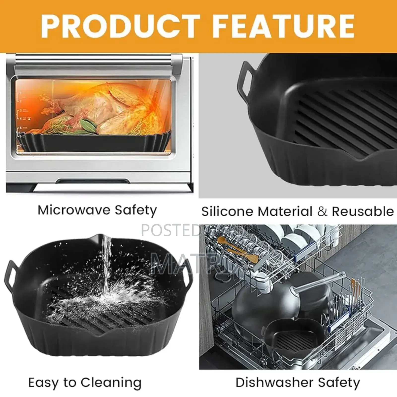 High Quality Silicone Air Frier Plate