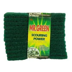 12pc Utensil Scouring Pads - Green