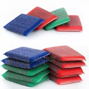 Heavy _Duty Scouring Pads Multi Color (A Pack 6 Pcs)