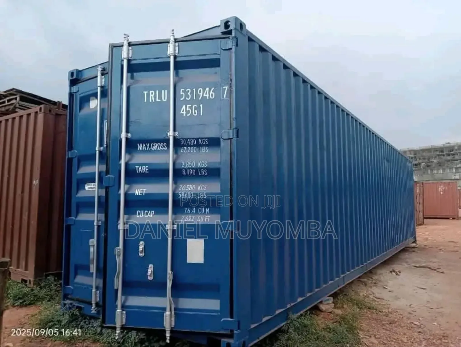 40ft Containers in Nakawa at 15m Each