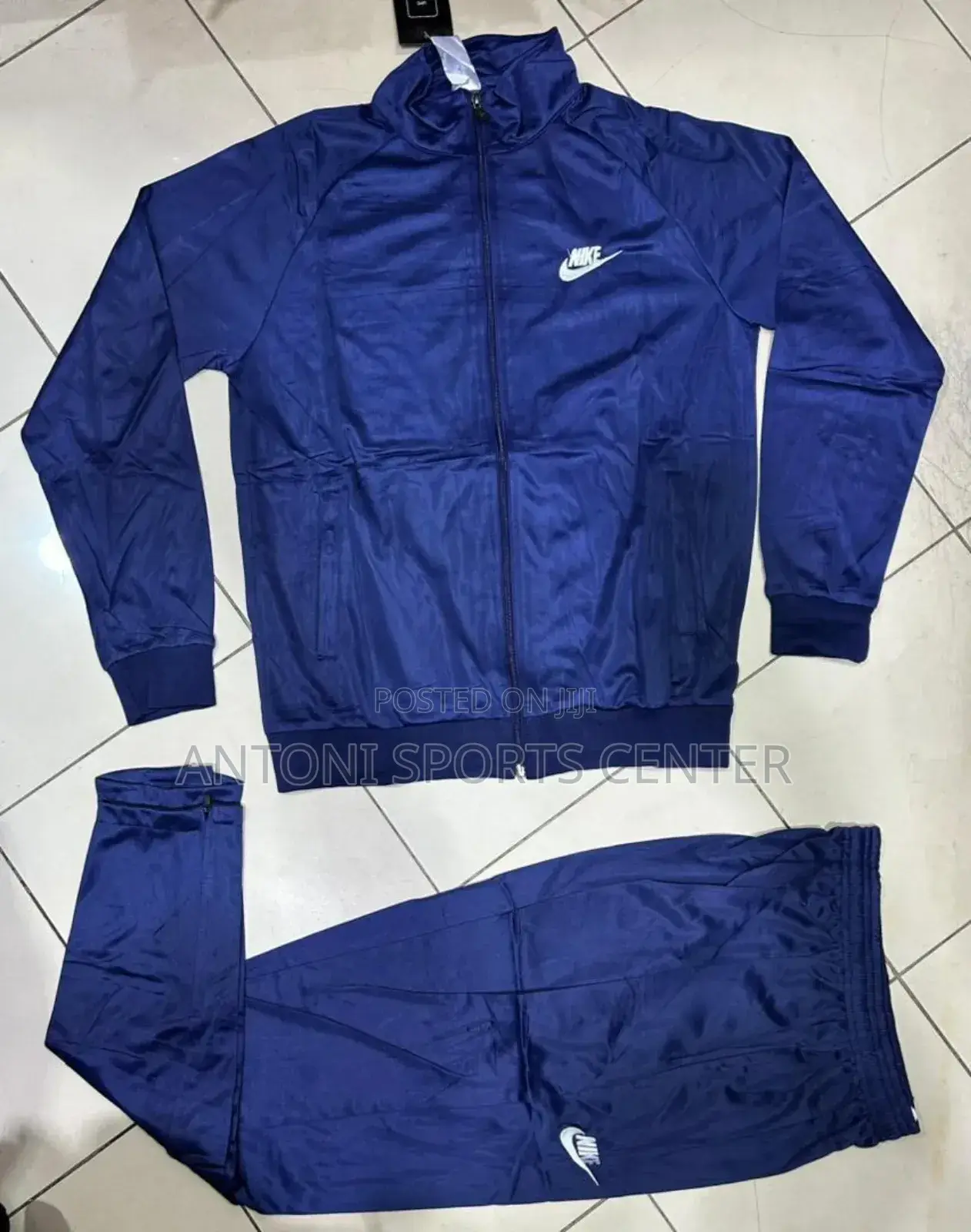 Navy Blue Nike Original Material Track Suit
