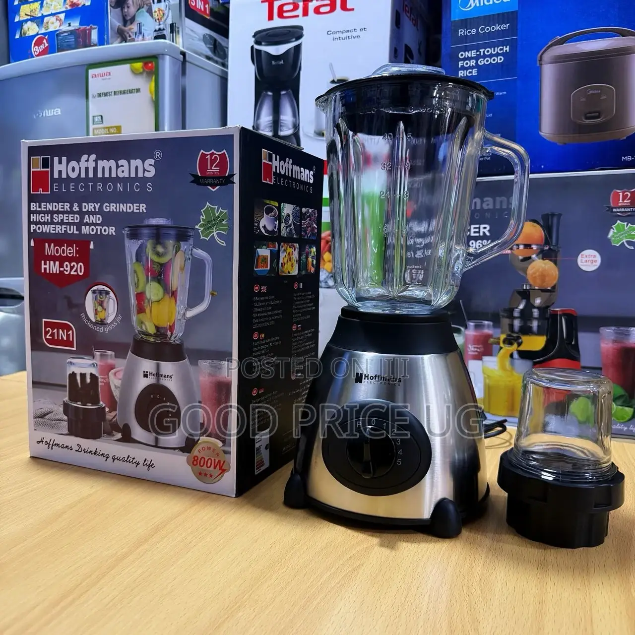 Hoffmans Blender N Drygrinder 2n1 Hm-920