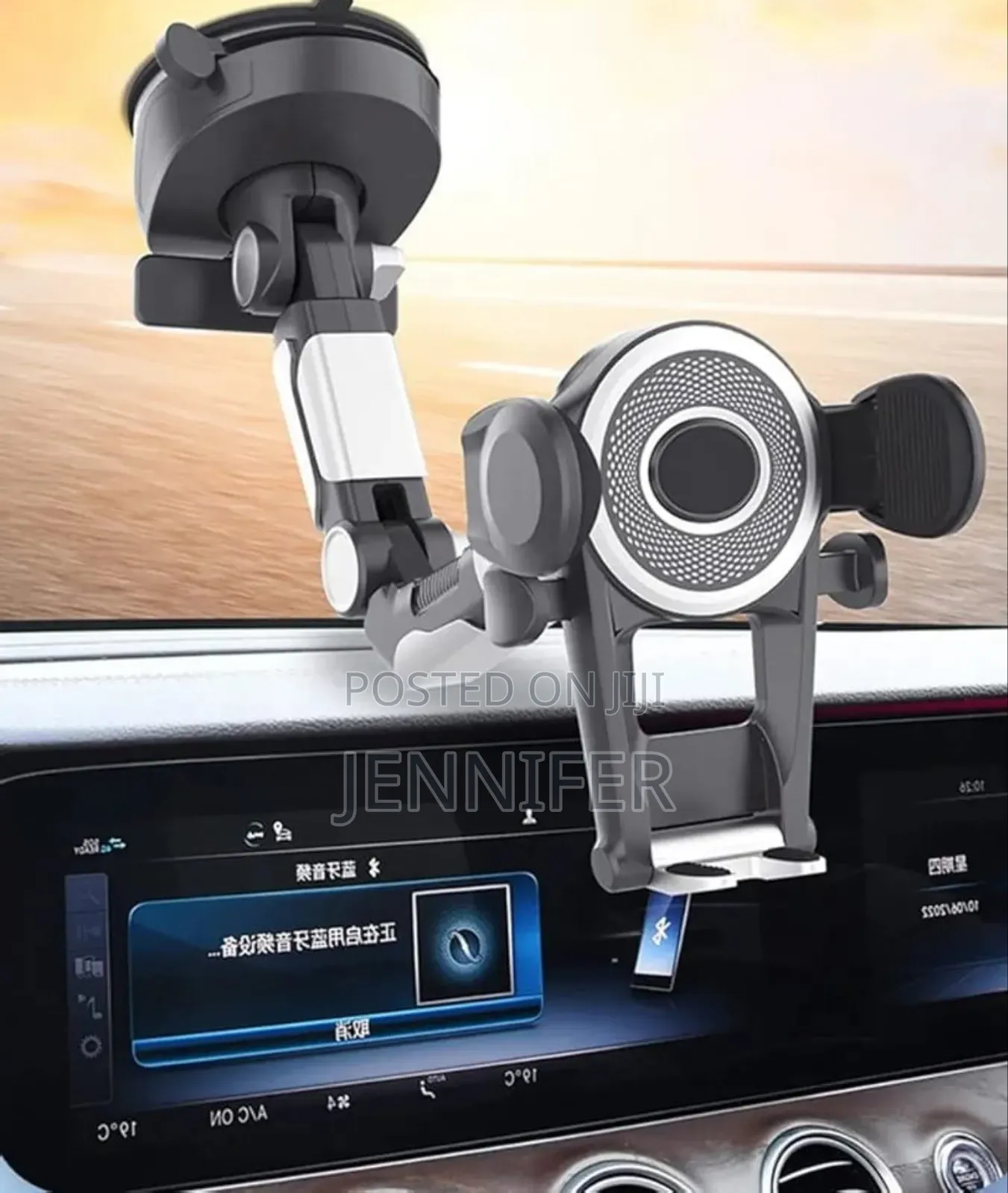 Heavy Duty Cell Phone Holder for Truck Dashboard Windshield
