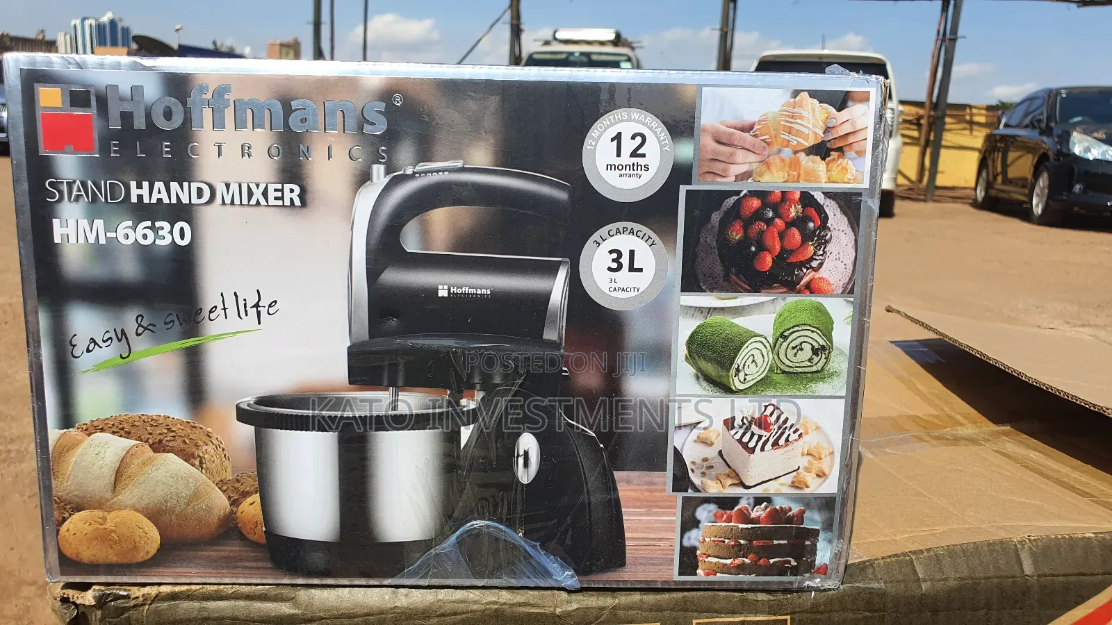 3 Litrs Hoffmans Stand Mixer 1 Year Warranty