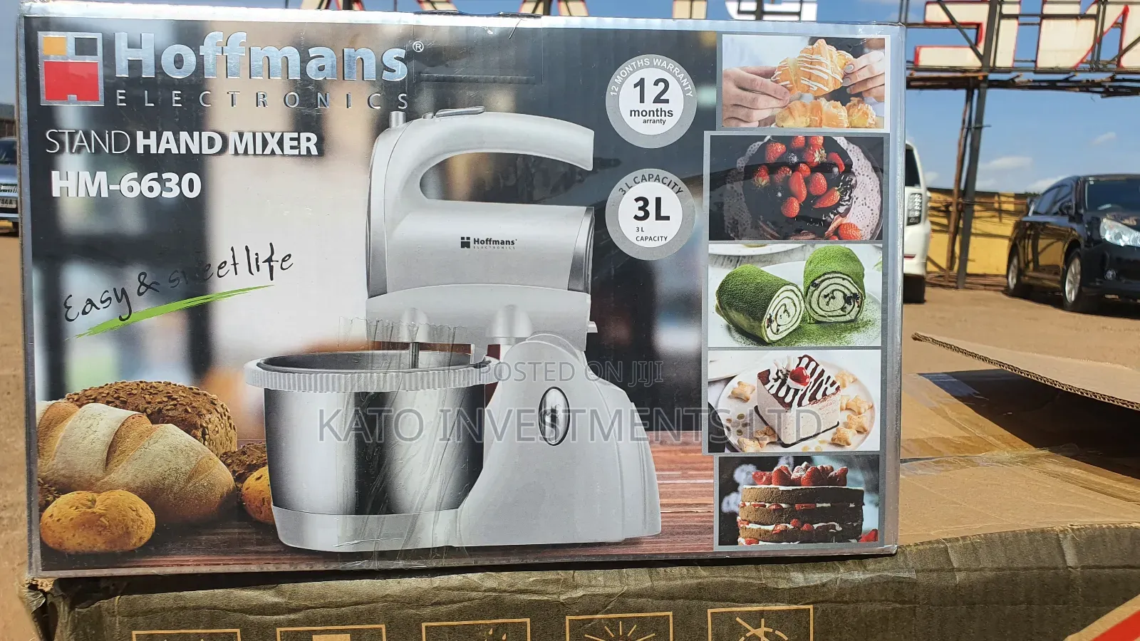 3 Litrs Hoffmans Stand Mixer 1 Year Warranty