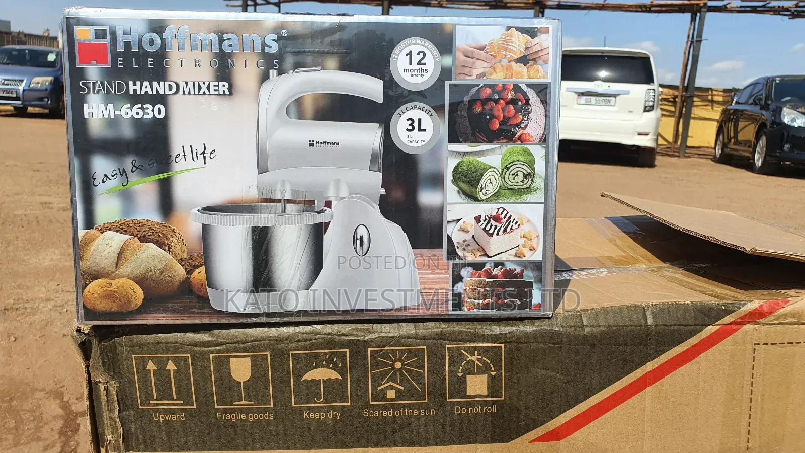 3 Litrs Hoffmans Stand Mixer 1 Year Warranty