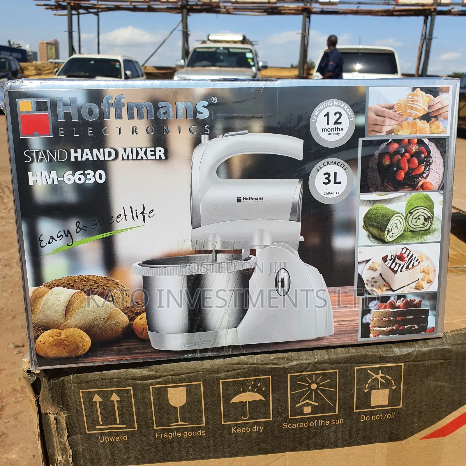 3 Litrs Hoffmans Stand Mixer 1 Year Warranty