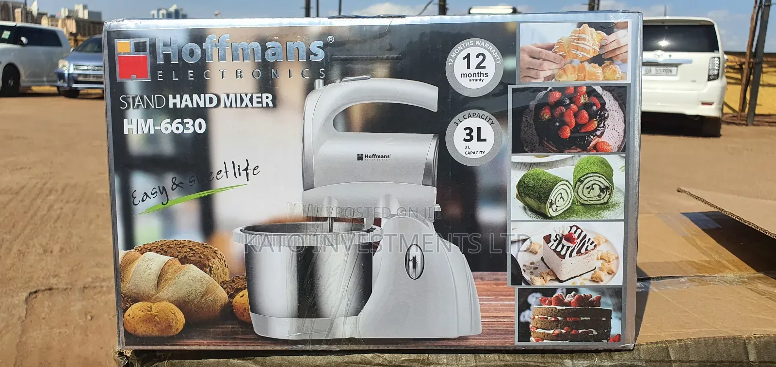 3 Litrs Hoffmans Stand Mixer 1 Year Warranty