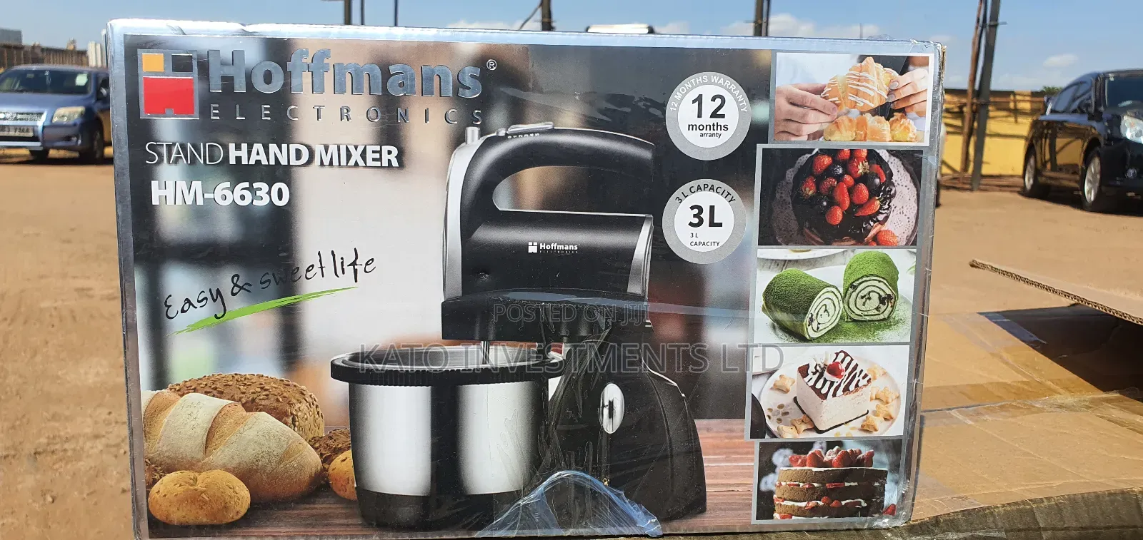 3 Litrs Hoffmans Stand Mixer 1 Year Warranty