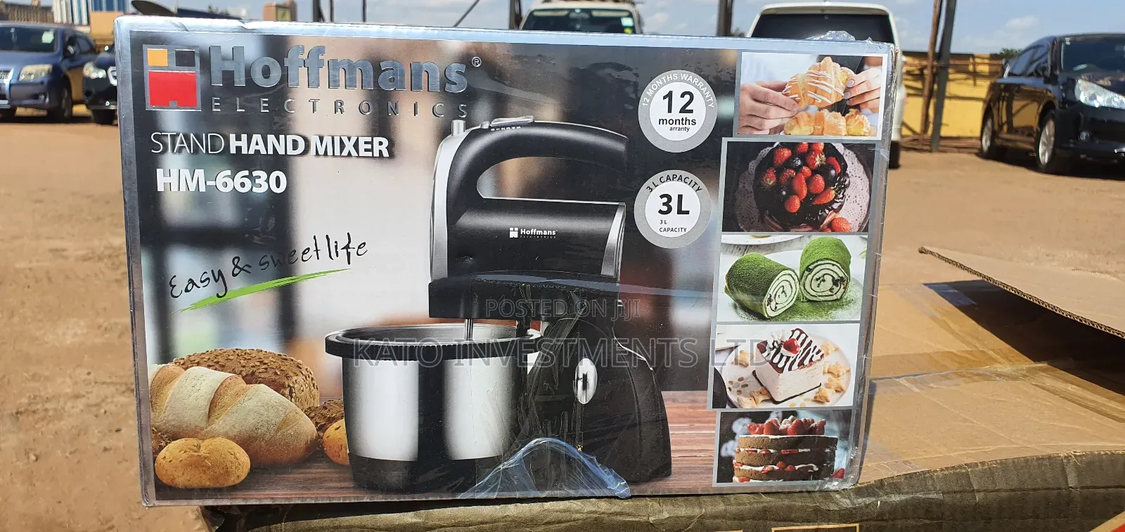 3 Litrs Hoffmans Stand Mixer 1 Year Warranty