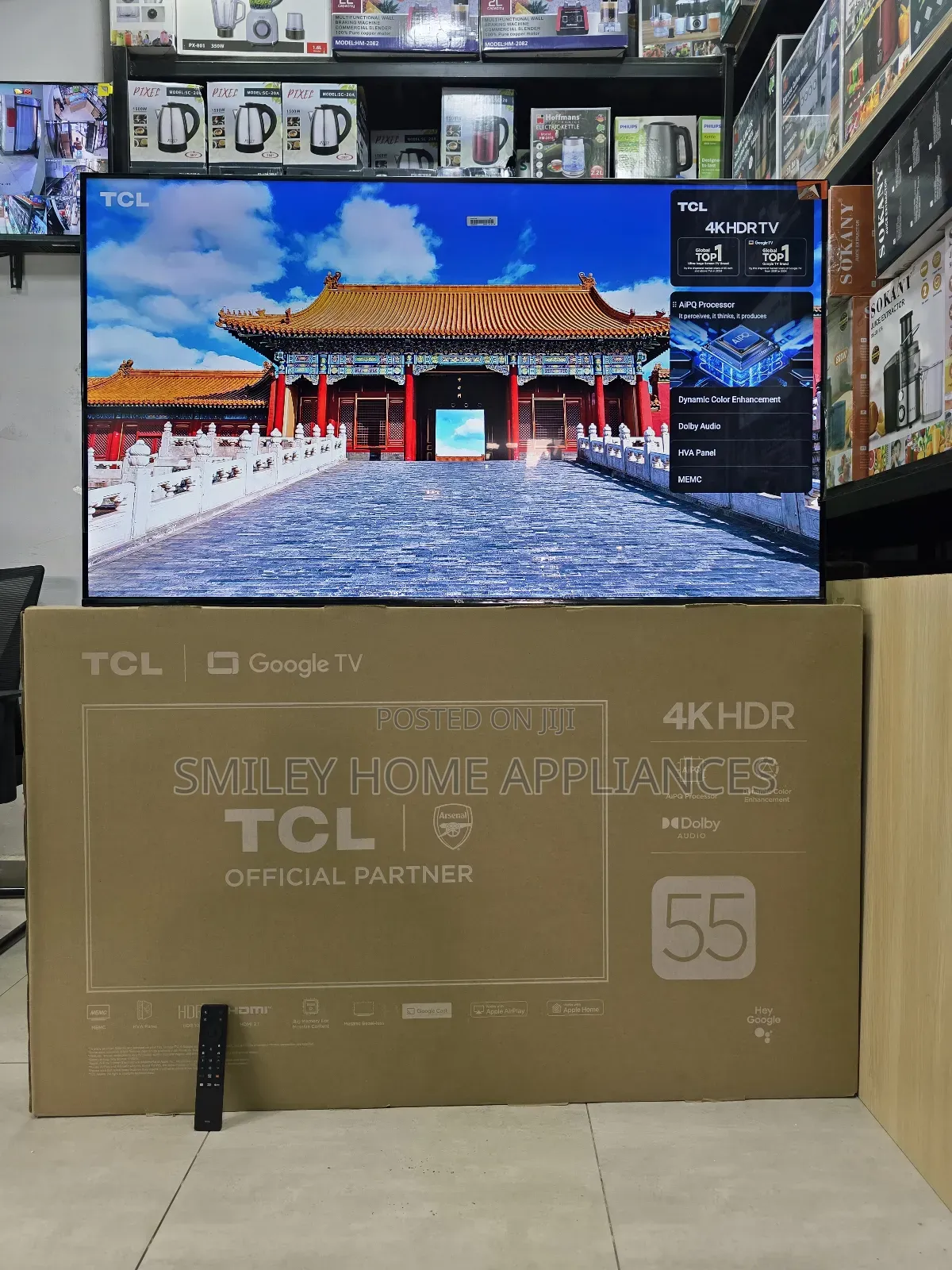 TCL 55inches Uhd4k Google Android Pro Tv With a Aipq Processor