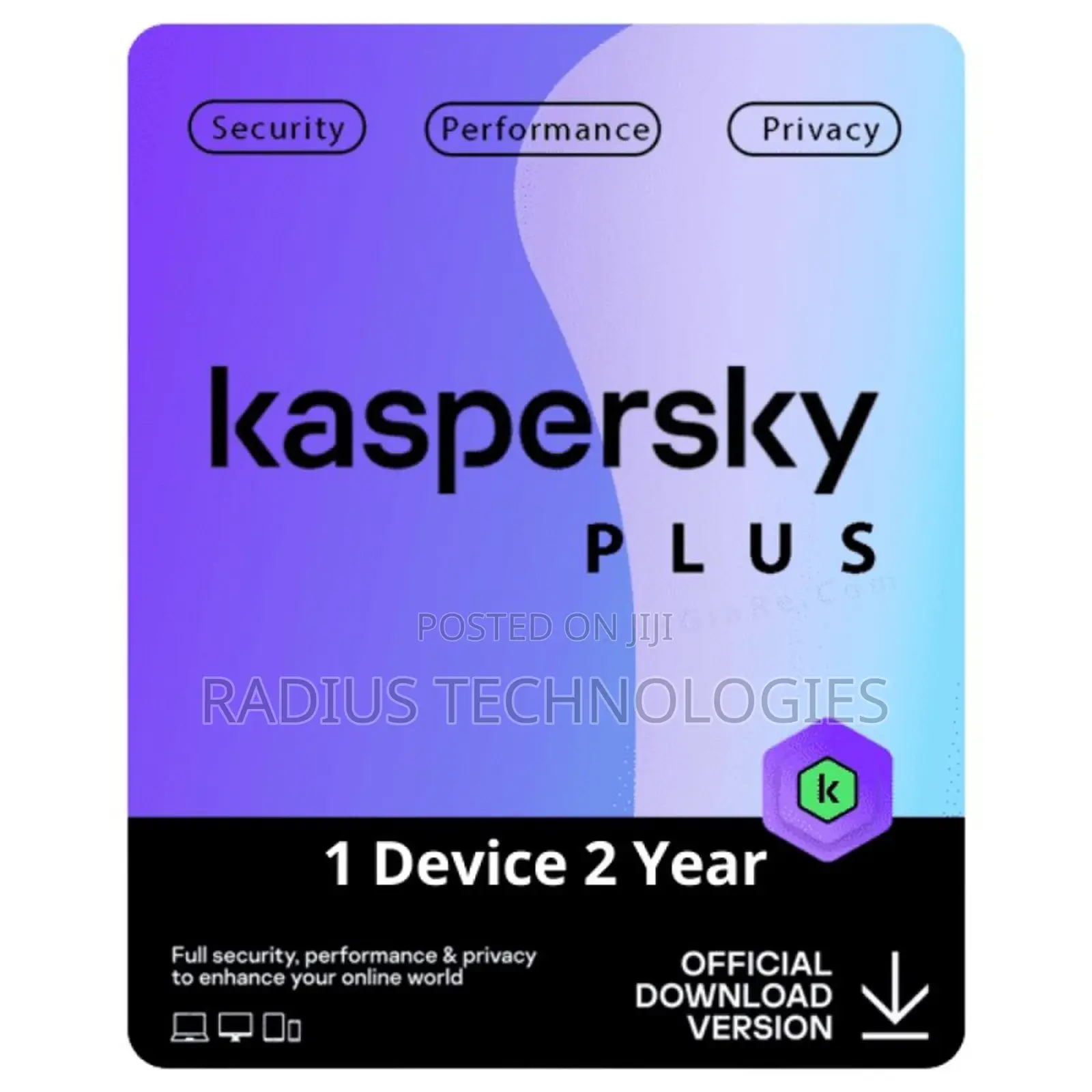 Kaspersky Plus Antivirus - Internet Security (1 Device, 2 Year)