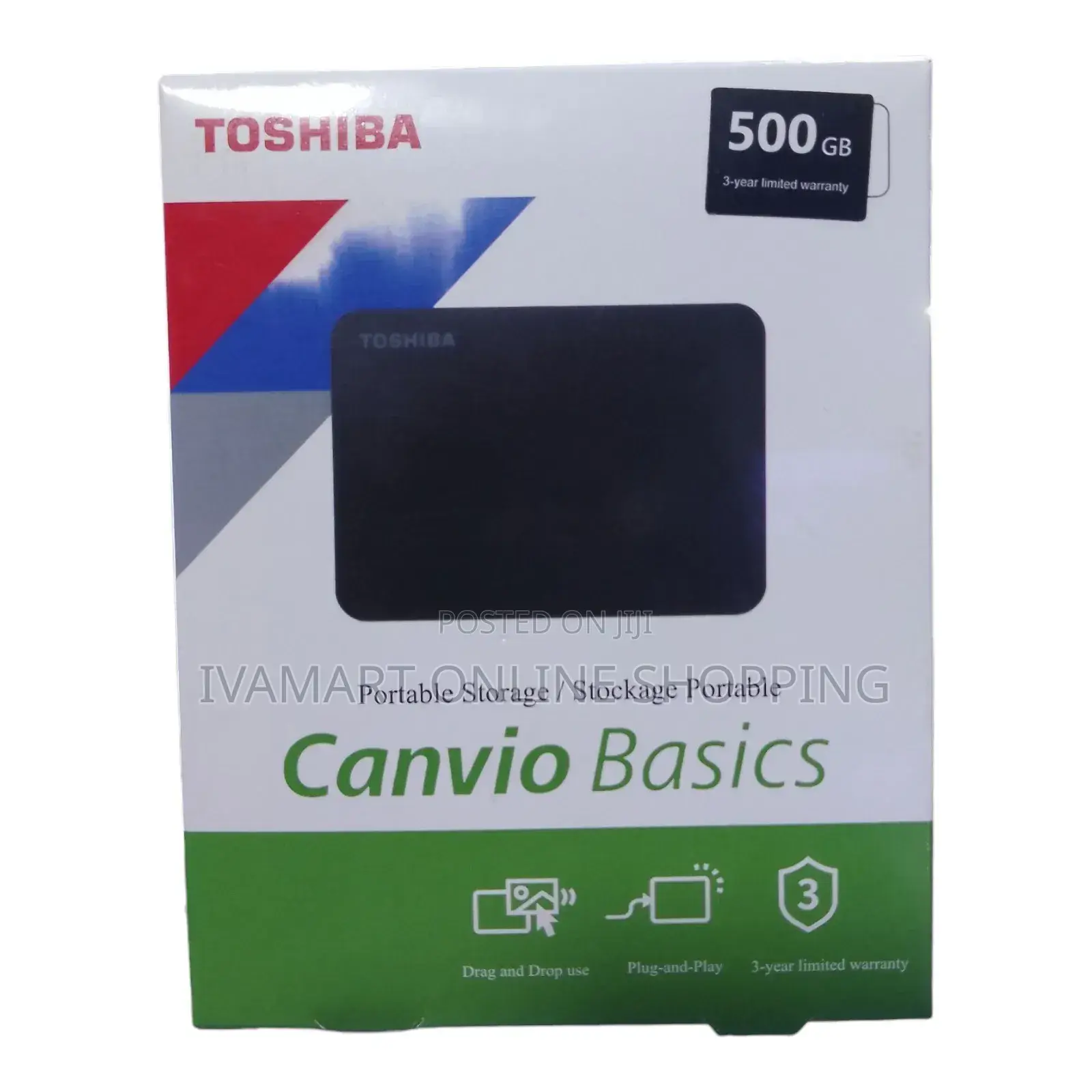 Toshiba External Hard Drive - 500 Gb