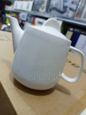 White Ceramic Teapot,