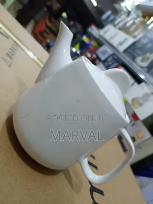 White Ceramic Teapot,