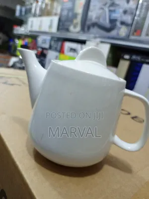 White Ceramic Teapot,