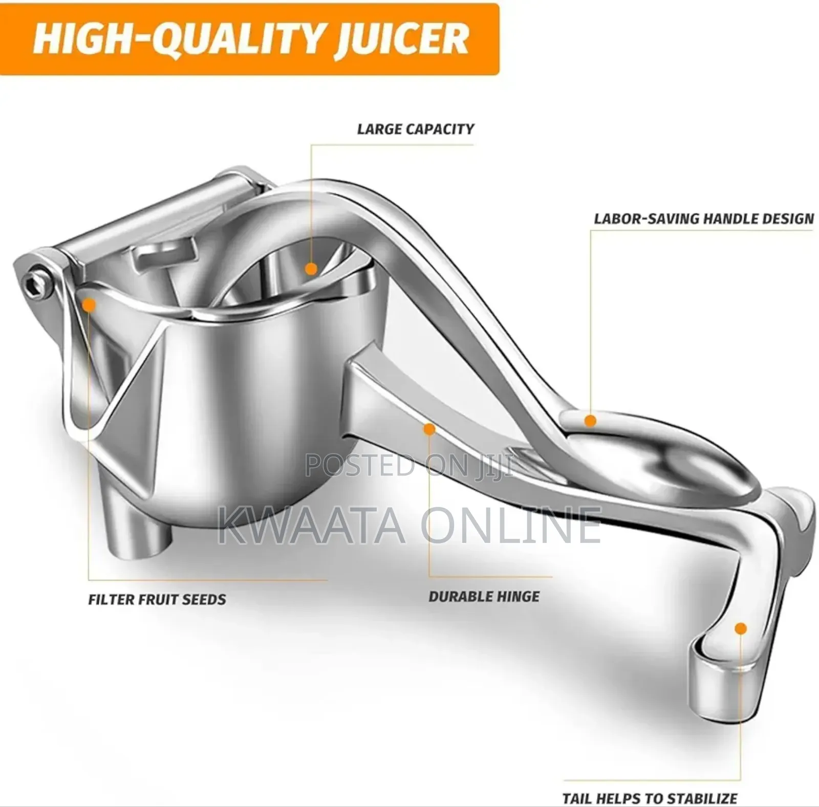 Manual Fruit Hand Squeezer Heavy Duty Lemon Juicer Press Squeezer
