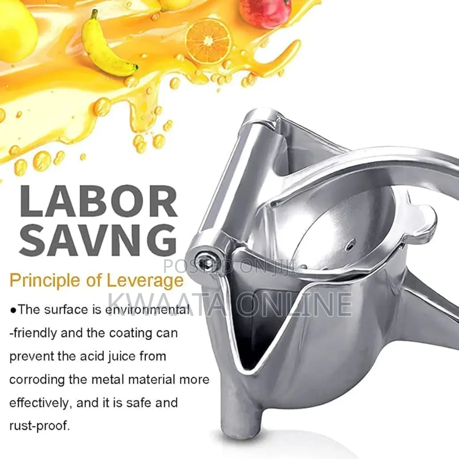Manual Fruit Hand Squeezer Heavy Duty Lemon Juicer Press Squeezer