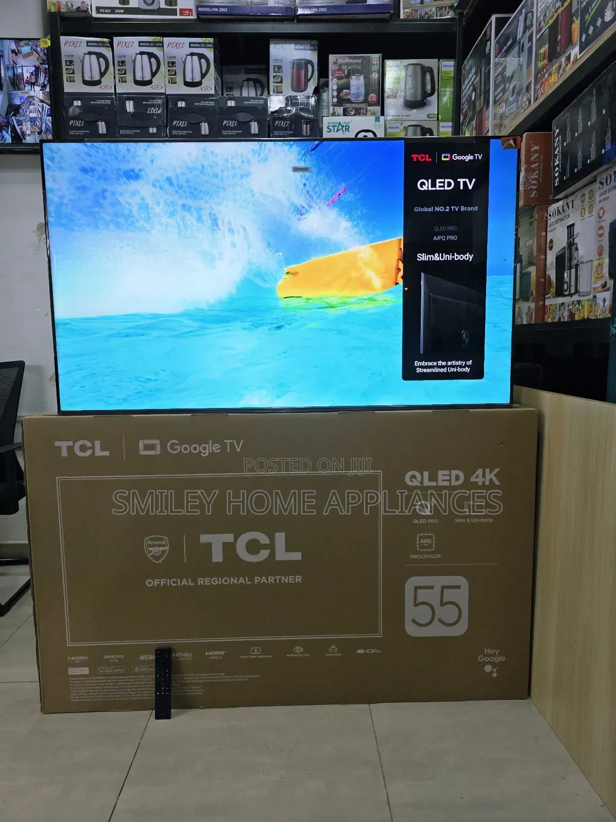 Qled- TCL Quantum Dot Display 55inches Google Android Pro Tv