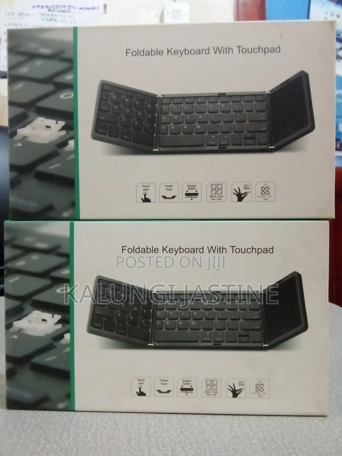 Foldable Keyboard With Touchpad
